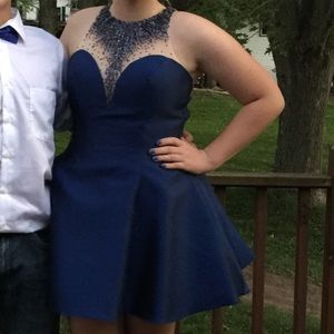 Sparkly Navy Blue Dress